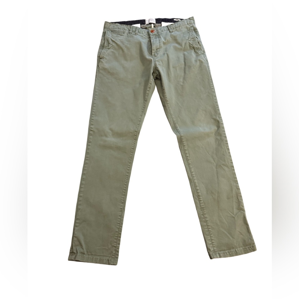 Scotch & Soda Warren Fit Olive Green Chino Pants Mens 32x32